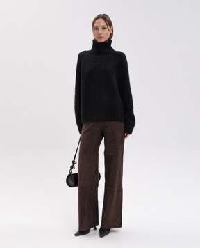 Allude Чорний светр з кашеміру та шовку 26577022
