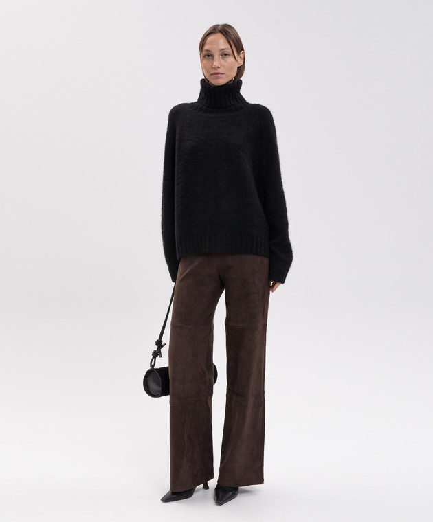 Allude Чорний светр з кашеміру та шовку 26577022 зображення 2