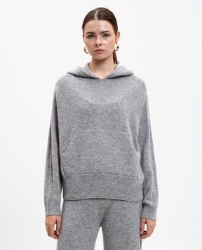 Peserico Серые худи с шерстью альпаки и шелком S99378F07K9283E