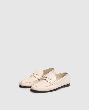 Saint Laurent Бежеві шкіряні лофери LAURENT 820648AAELH