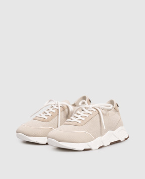 Peserico Сірі кросівки з люрексом A39726C0CC773