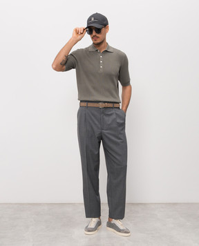 Brunello Cucinelli Сірі штани з вовни M032PS2440