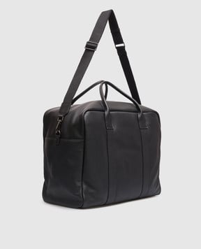 Gianni Chiarini Черная кожаная дорожная сумка Florence BSNB20219GRNCRV