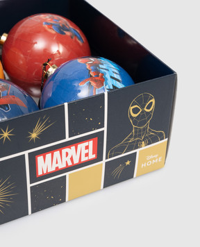 Disney- Marvel Набор елочных шаров Spider-Man с принтом 4 шт DN90481