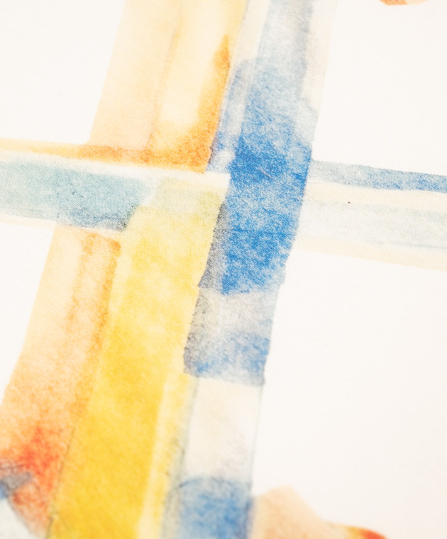 Off-White Детская футболка цветная айвори с принтом Arrow Watercolor 44BAA002F26J00A изображение 3