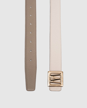 MooRER Кожаный двухсторонний ремень ELYDE с логотипом ELYDEPGR