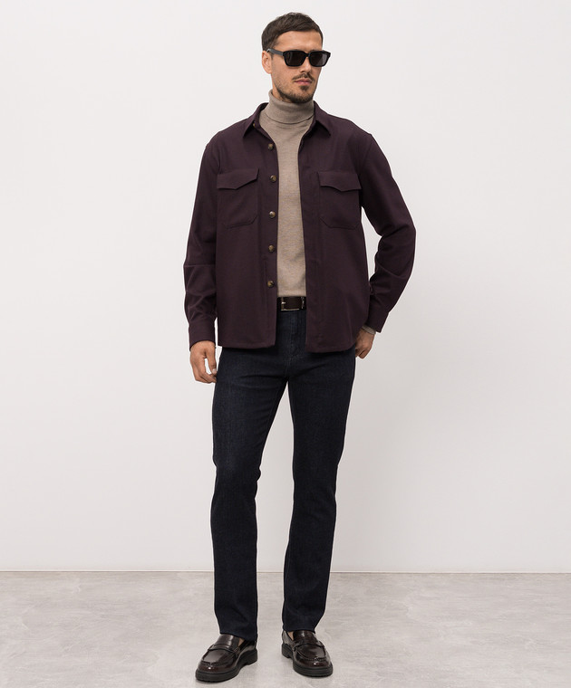 Canali Сині джинси з патчем логотипа PX0102891719 зображення 2