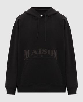 Maison Margiela MM6 Черные худи с принтом логотипа SH0GU0049M25025