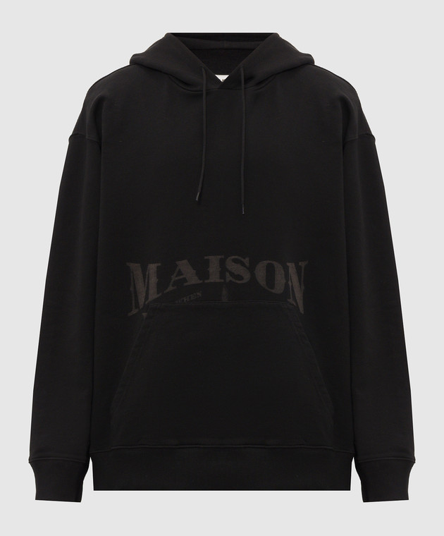 Maison Margiela MM6 Черные худи с принтом логотипа SH0GU0049M25025