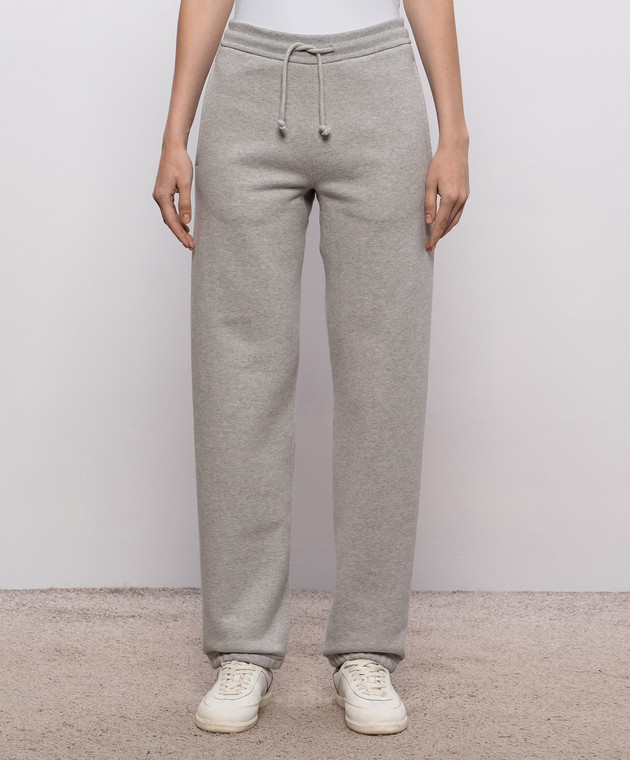 Victoria Beckham Сірі меланжеві джогери Jules 1326JTR007528A зображення 2