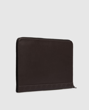 Peserico Коричневая кожаная папка для документов R78025C0CC638