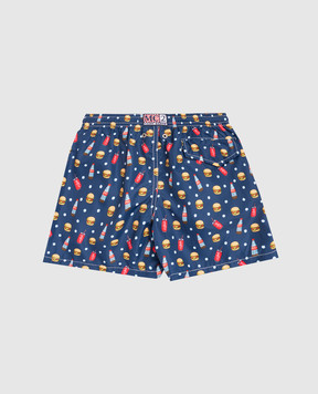 MC2 SAINT BARTH Дитячі сині шорти для плавання Jean Lighting JEA000402611L