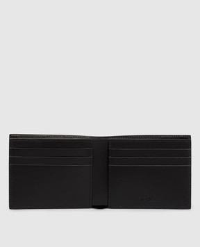 Off-White Чорне шкіряне портмоне Heritage Multilogo OMNC094F25LEA003