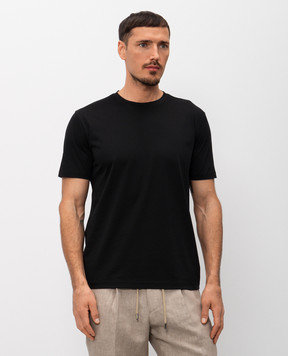 Pini Parma Чорна футболка прямого крою TSHJERBLACK