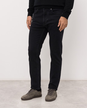 Stone Island Темно-сині джинси з патчем L2S14J100007S0J11