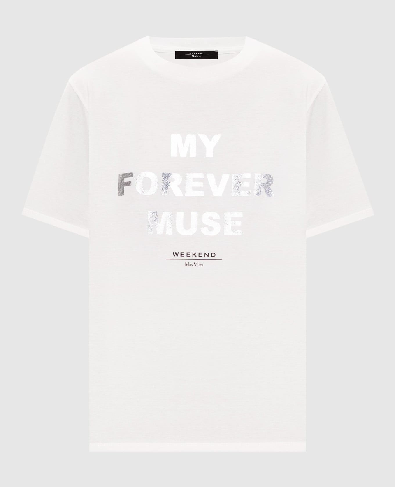 Белая футболка TENUE с принтом