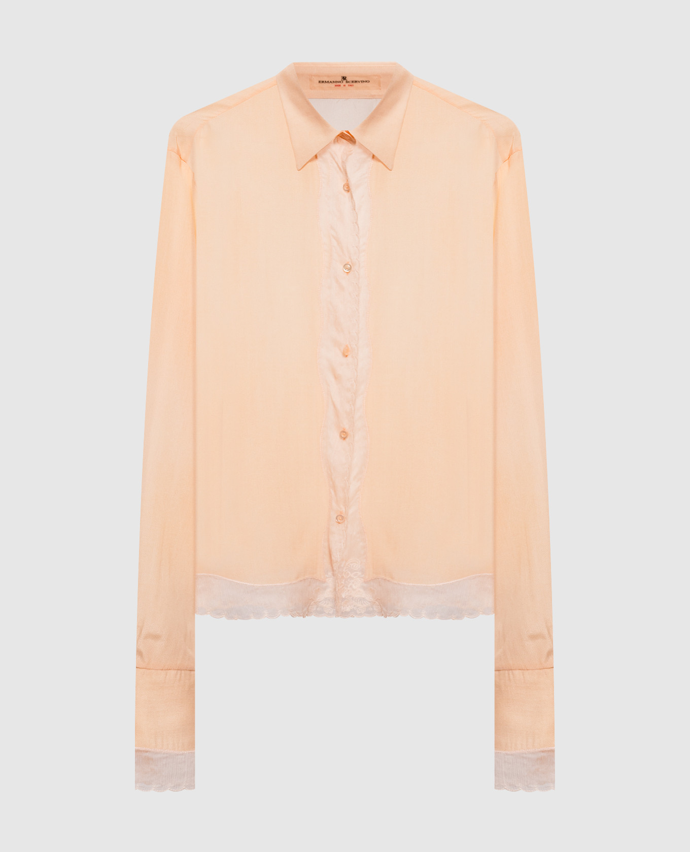 

Оранжевая блуза с кружевом, Оранжевый, Блузы