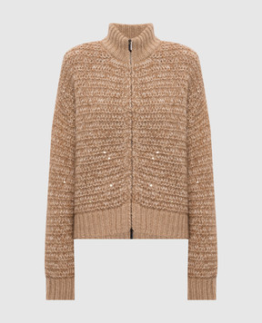 Peserico Бежевый кардиган с шерстью альпаки S99406F039283G