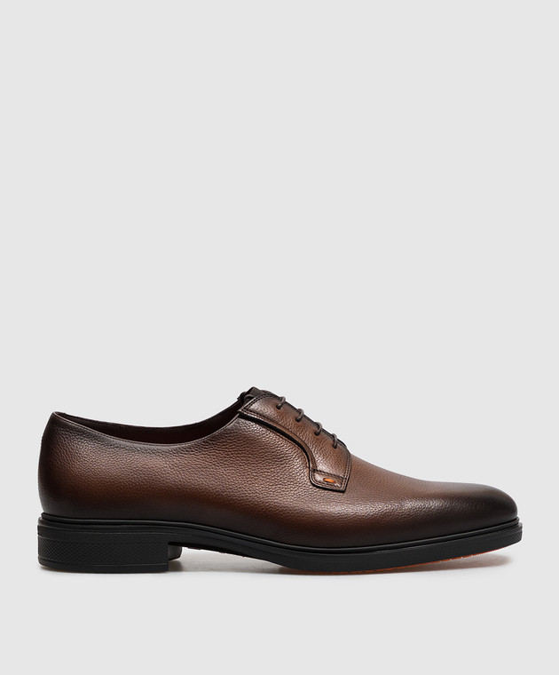Santoni Коричневі шкіряні дербі MGEG19291NEAXHAS