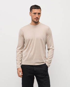 Stefano Ricci Бежевый лонгслив из кашемира W505000G01W26101