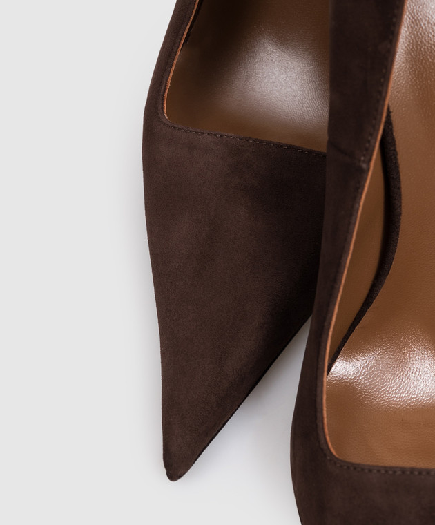 Giuseppe Zanotti Коричневые замшевые туфли Desideria I660005 изображение 5