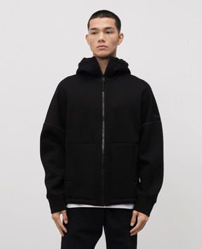 Stone Island Чорна спортивна куртка з логотипом K2S156100031S0213