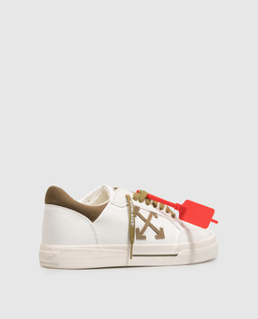 Off-White Кросівки Vulc Low кольору айворі OF05775301