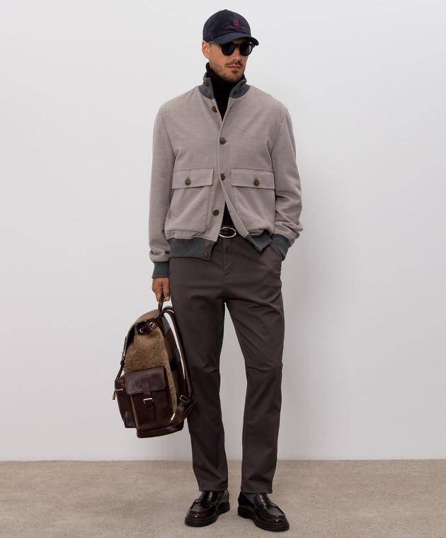 Brunello Cucinelli Коричневые брюки M289LS1050 изображение 2