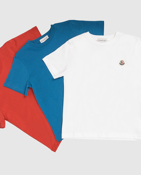 Moncler ENFANT Детский набор футболок с логотипом L19548C0003389AT9
