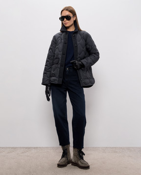 Woolrich Темно-сіра пухова куртка CFWWOU1137FBUT2635