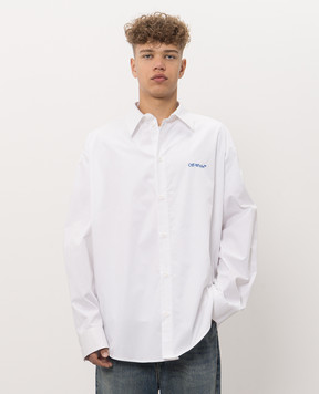 Off-White Белая рубашка Bacco Arrow 44MGE055F26F002
