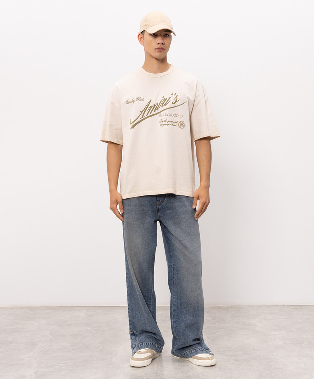 AMIRI Бежева футболка QUALITY GOODS AMTOJR1194 зображення 2