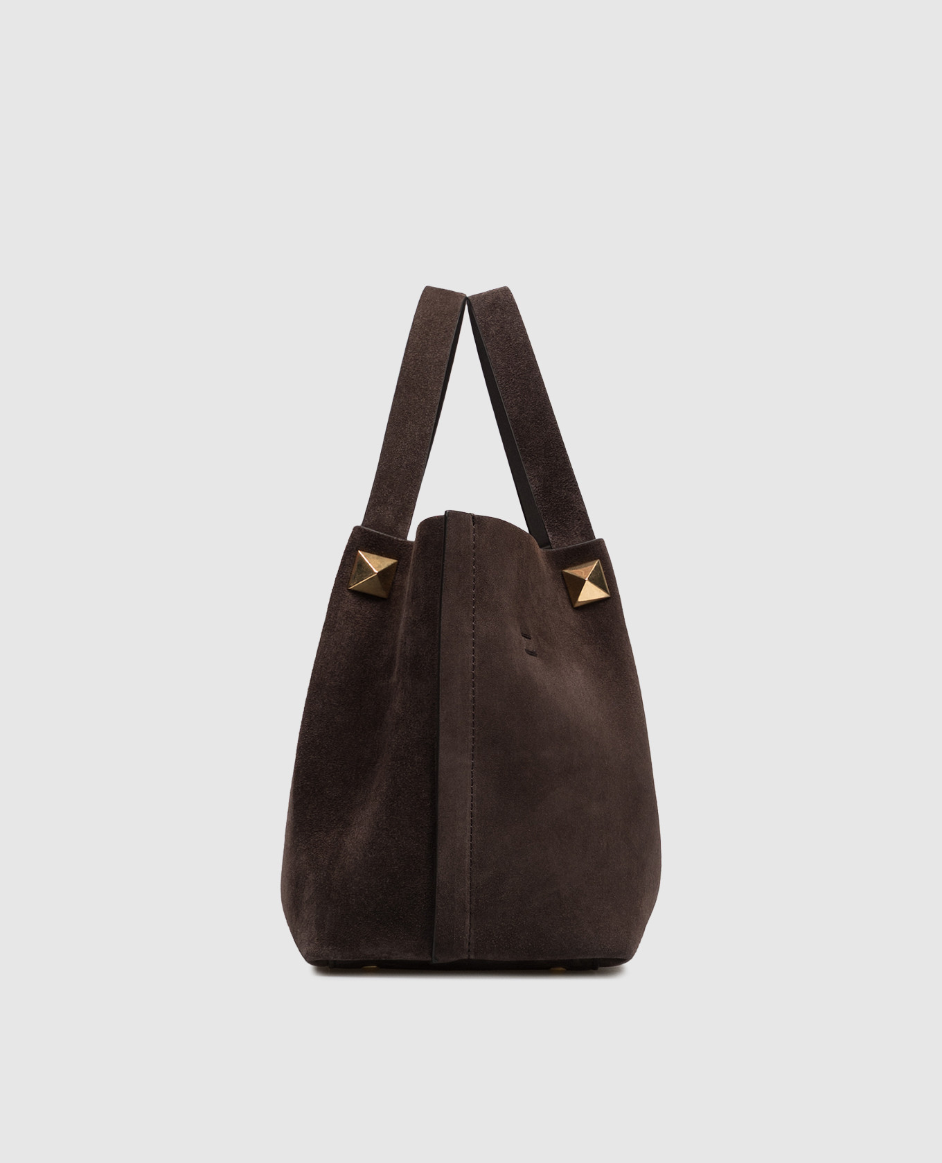 Valentino Коричневая замшевая сумка-тоут 9W2B0T83AHA изображение 6