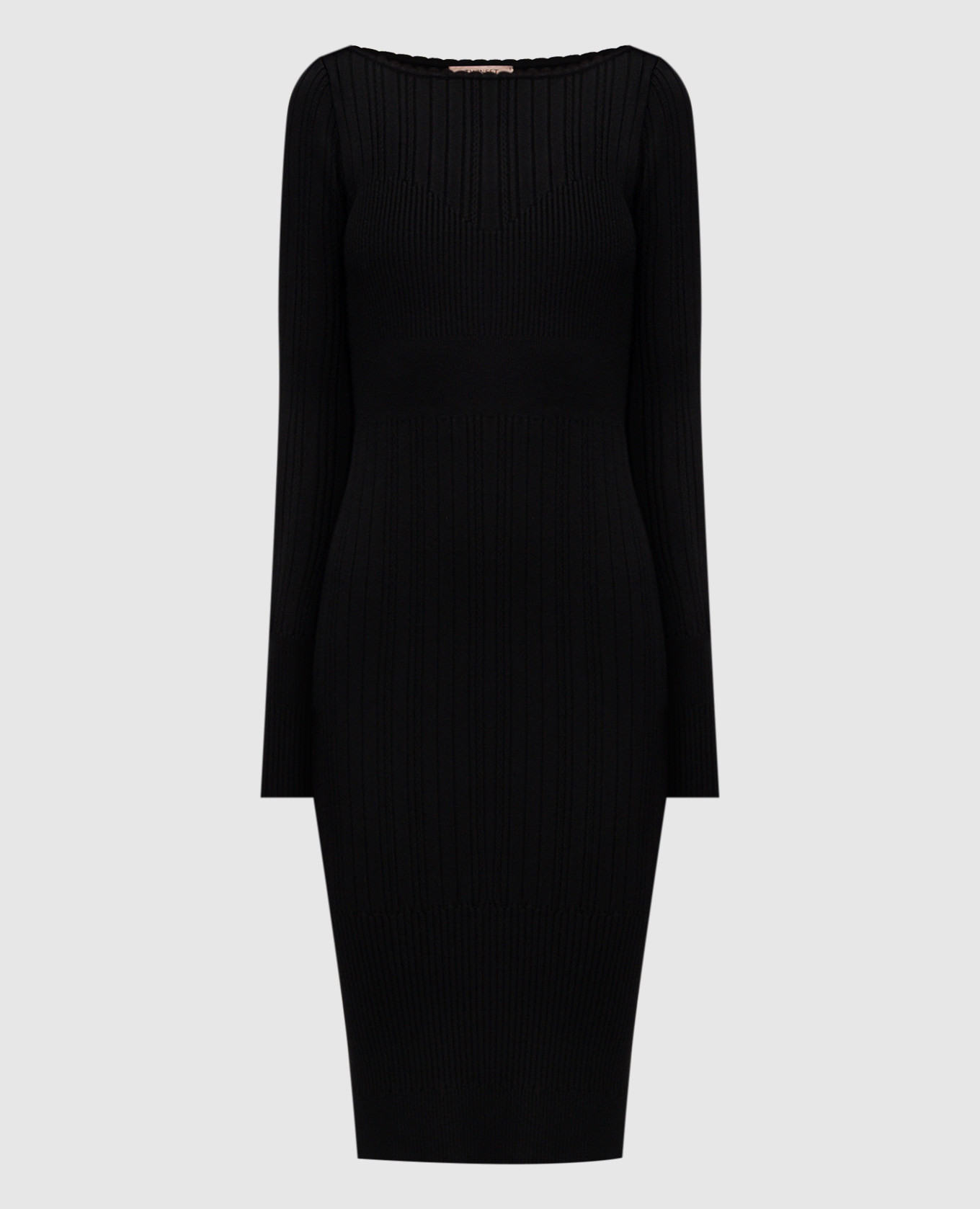 

Черное платье с логотипом, Черный, Повседневные платья