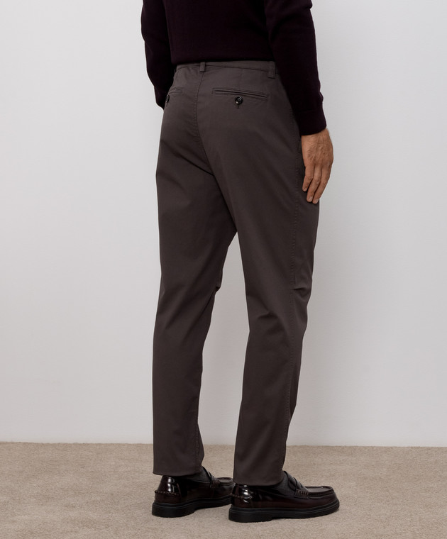 Brunello Cucinelli Коричневые брюки M289LS1050 изображение 4