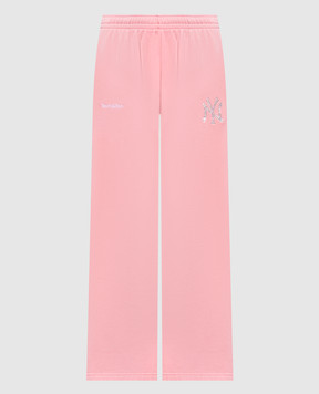 Sporty & Rich Розовые утепленные спортивные штаны Yankees PA0712218300PL151