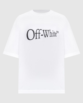 Off-White Біла футболка Run Arrow 44MAA120F5J00F