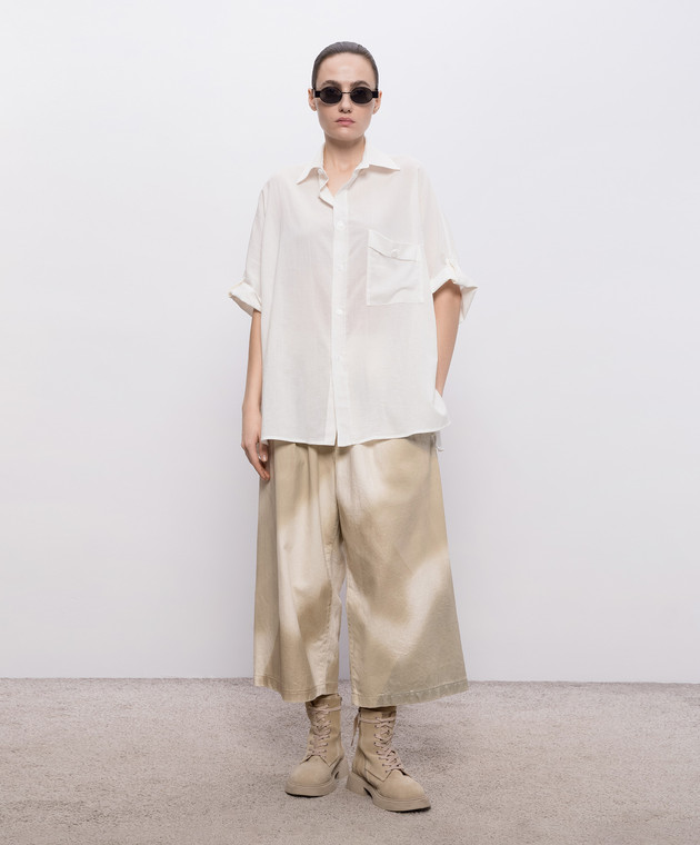 Y`S Yamamoto Біла сорочка з відворотами YKB16021 зображення 2