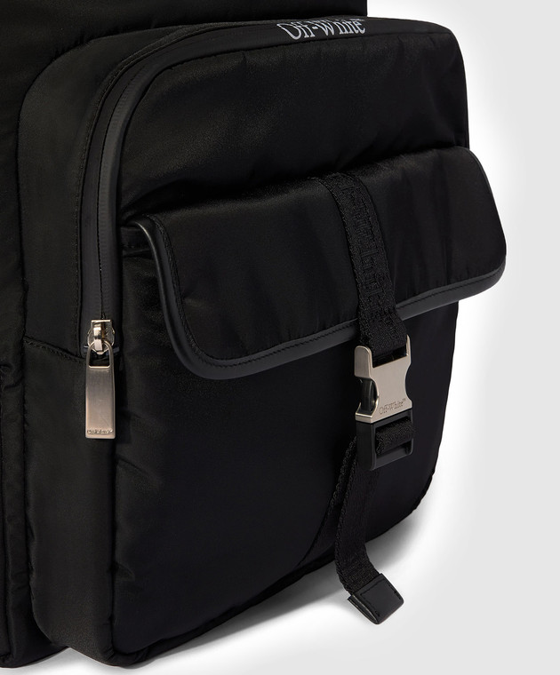 Off-White Чорний рюкзак з логотипом OMNB125C99FAB001 зображення 4