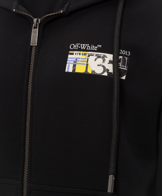 Off-White Черная спортивная куртка Industrial Arrow 44MBE02EF26F001 изображение 5