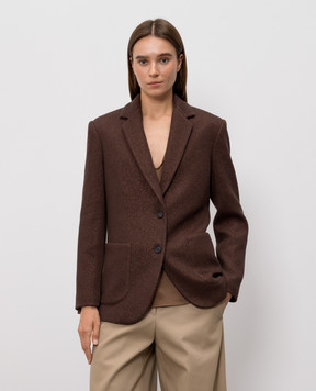 Brunello Cucinelli Коричневий жакет з люрексом M0AZT7511P