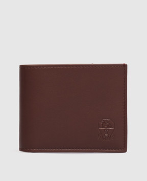 Brunello Cucinelli Коричневый кожаный портмоне Smooth MWZNBU006
