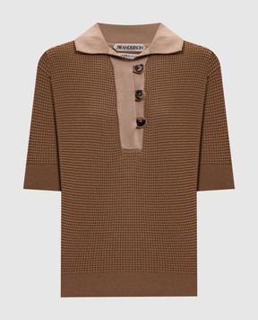 JW Anderson Коричневое поло KW1569YN0535