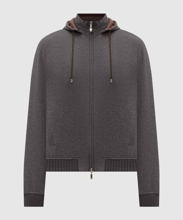 Doriani Cashmere Сіра спортивна куртка 872CAPSTLUJ362