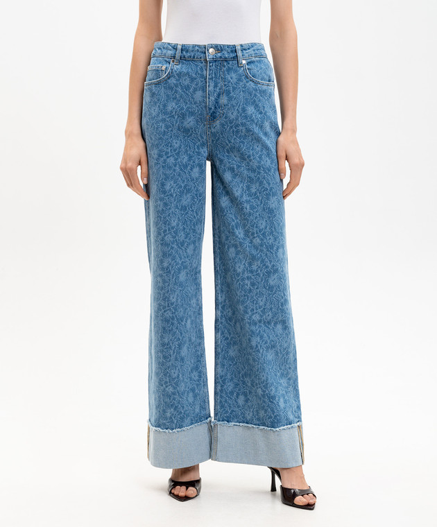 Christy Lynn Синие джинсы Ryder в цветочный принт CLP107F116 изображение 3