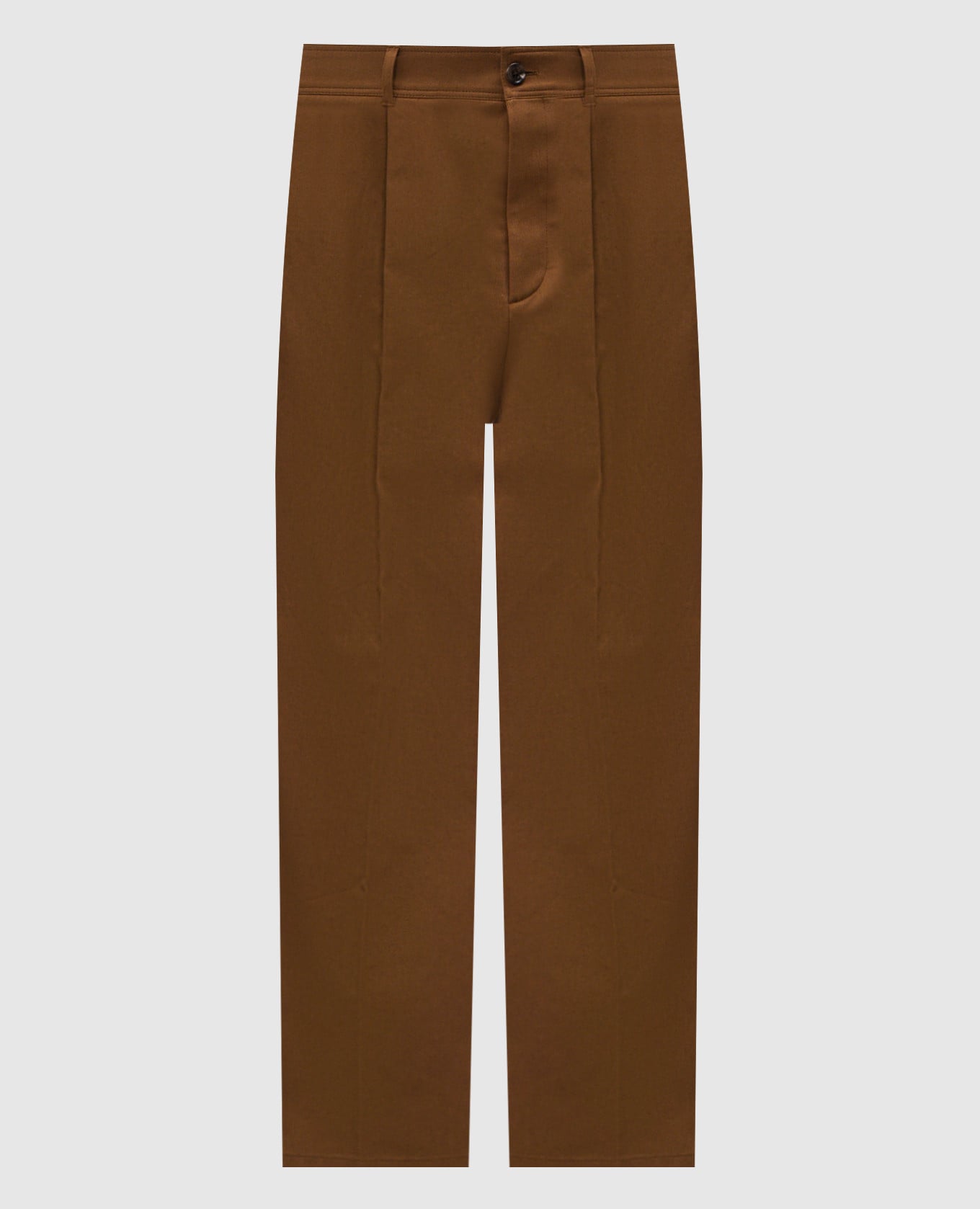 Коричневые брюки с эмблемой