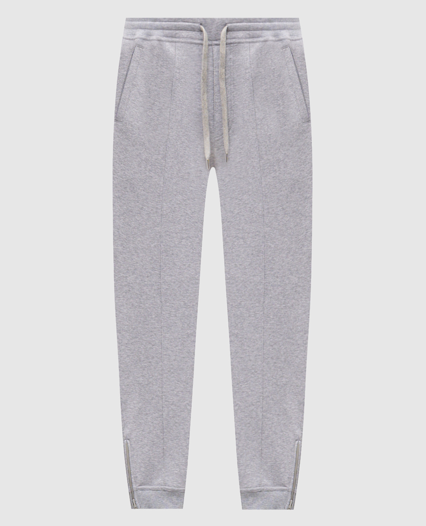 

Серые меланжевые спортивные штаны, Серый, Спортивные штаны