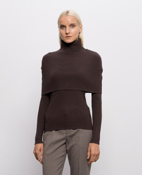 Twinset Коричневый комплект из топа и накидки 262LI3EDD