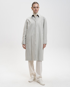 The Row Сіре пальто Pluma з вовни та кашеміру 10379W4019