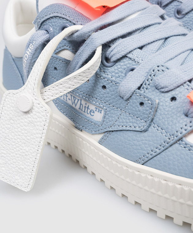 Off-White Комбинированные голубые кроссовки 3.0 Off Court OMIA29KS26LEA001 изображение 5